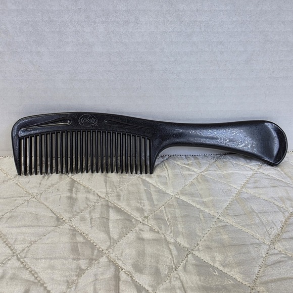 Other - Vintage Goody Super Detangler Comb Style Line Unbreakable 8 ½" Black